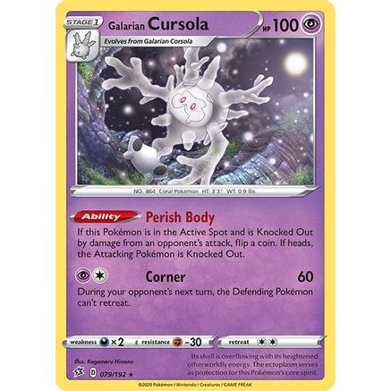 Galarian Cursola 79/192 - SWSH02 Rebel Clash Holofoil