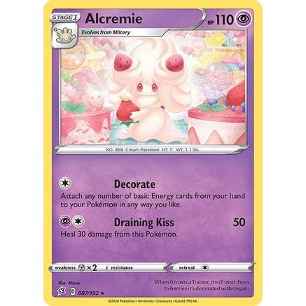 Alcremie 87/192 - SWSH02 Rebel Clash Reverse Holofoil