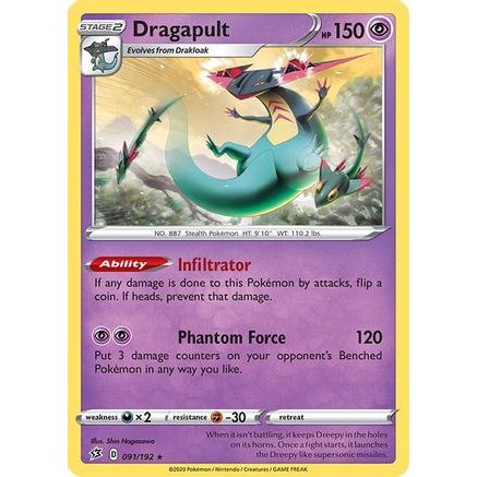Dragapult 91/192 - SWSH02 Rebel Clash Holofoil