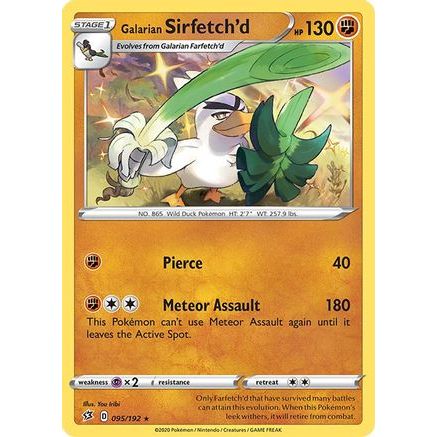 Galarian Sirfetch'd 95/192 - SWSH02 Rebel Clash Holofoil