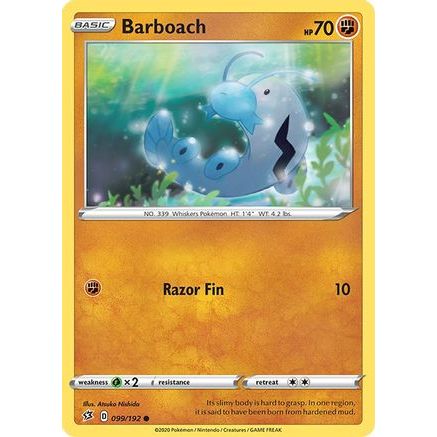 Barboach 99/192 - SWSH02 Rebel Clash Reverse Holofoil