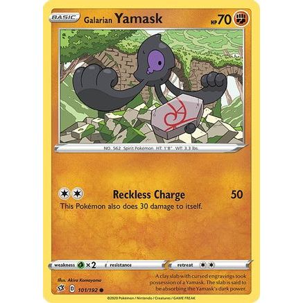 Galarian Yamask 101/192 - SWSH02 Rebel Clash Reverse Holofoil
