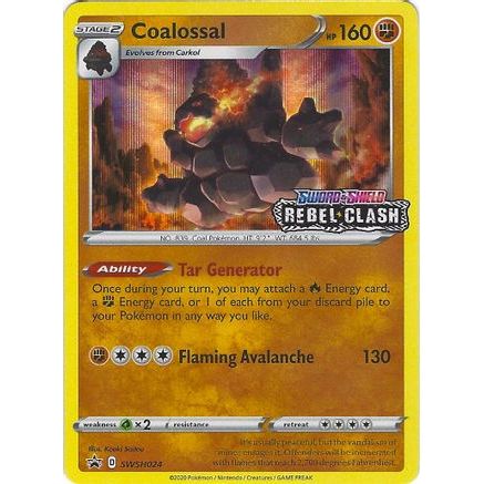 Coalossal - SWSH024 (Prerelease) SWSH024/307 - SWSH Sword & Shield Promo Cards Holofoil