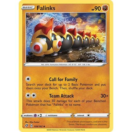 Falinks 109/192 - SWSH02 Rebel Clash Reverse Holofoil
