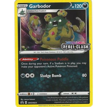 Garbodor - SWSH025 (Prerelease) SWSH025/307 - SWSH Sword & Shield Promo Cards Holofoil