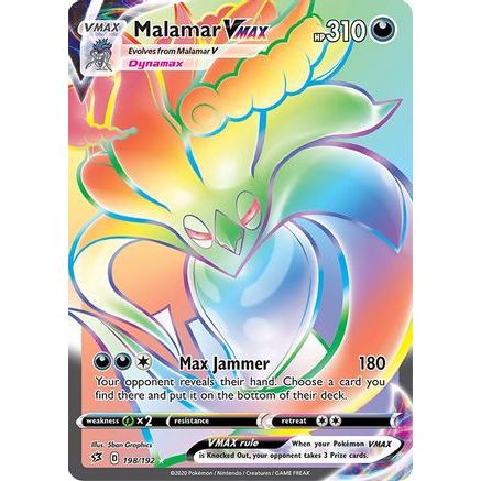 Malamar VMAX (Secret) 198/192 - SWSH02 Rebel Clash Holofoil