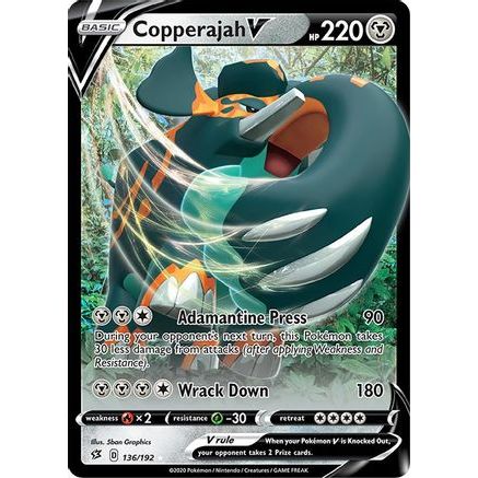 Copperajah V 136/192 - SWSH02 Rebel Clash Holofoil