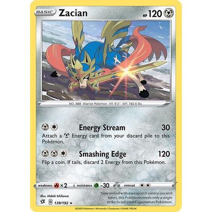 Zacian 139/192 - SWSH02 Rebel Clash Reverse Holofoil