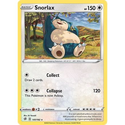 Snorlax 141/192 - SWSH02 Rebel Clash Reverse Holofoil