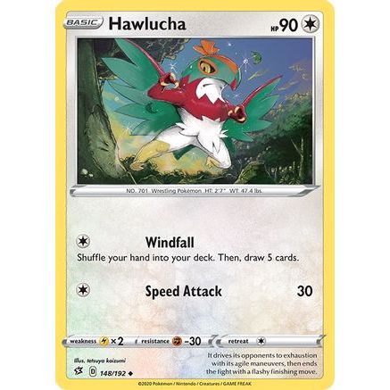 Hawlucha 148/192 - SWSH02 Rebel Clash Reverse Holofoil