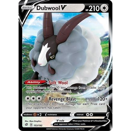Dubwool V 153/192 - SWSH02 Rebel Clash Holofoil