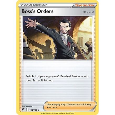 Boss's Orders 154/192 - SWSH02 Rebel Clash Holofoil