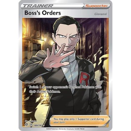 Boss's Orders (Full Art) 189/192 - SWSH02 Rebel Clash Holofoil