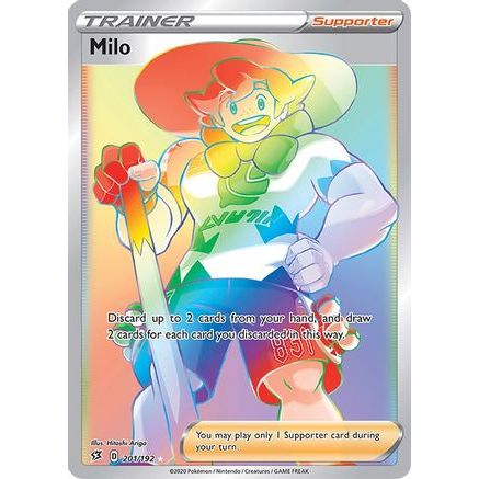 Milo (Secret) 201/192 - SWSH02 Rebel Clash Holofoil