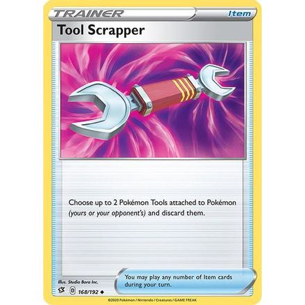 Tool Scrapper 168/192 - SWSH02 Rebel Clash Reverse Holofoil