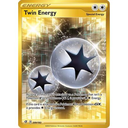 Twin Energy (Secret) 209/192 - SWSH02 Rebel Clash Holofoil