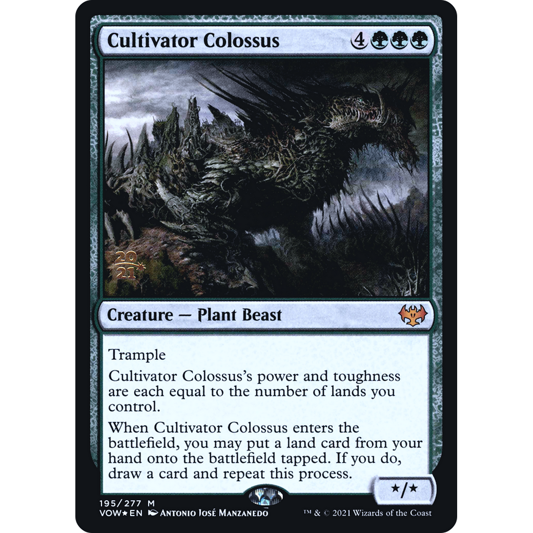 Cultivator Colossus (PRE-195) - Innistrad: Crimson Vow Promos Foil