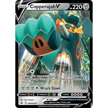 Copperajah V - SWSH030 SWSH030/307 - SWSH Sword & Shield Promo Cards Holofoil