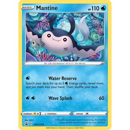 Mantine - SWSH026 SWSH026/307 - SWSH Sword & Shield Promo Cards Holofoil