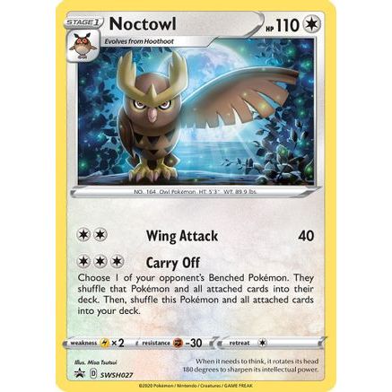Noctowl - SWSH027 SWSH027/307 - SWSH Sword & Shield Promo Cards Holofoil