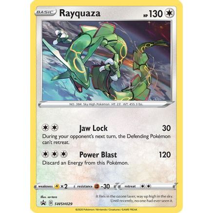 Rayquaza - SWSH029 SWSH029/307 - SWSH Sword & Shield Promo Cards Holofoil