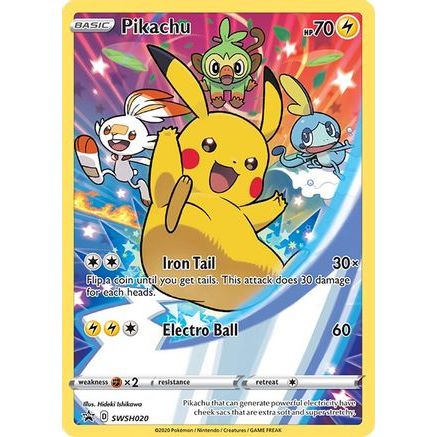 Pikachu - SWSH020 SWSH020/307 - SWSH Sword & Shield Promo Cards Holofoil