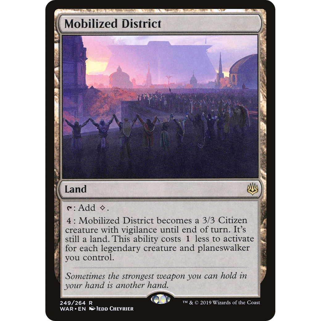 Mobilized District (WAR-249) - War of the Spark Foil