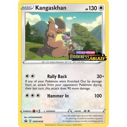 Kangaskhan - SWSH038 (Prerelease) SWSH038/307 - SWSH Sword & Shield Promo Cards Holofoil