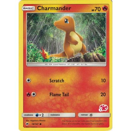 Charmander - 18/147 (#1 Charizard Stamped) - Battle Academy