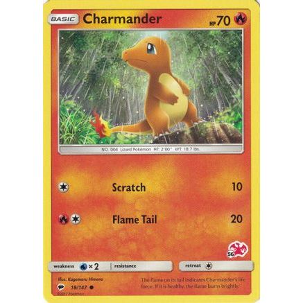 Charmander - 18/147 (#56 Charizard Stamped) 18 - Battle Academy