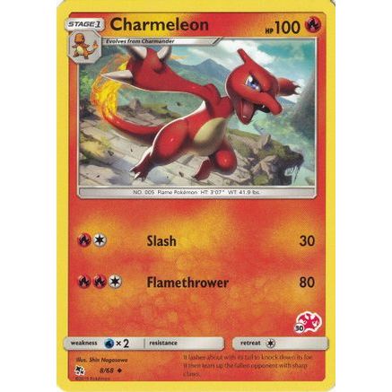 Charmeleon - 8/68 (#30 Charizard Stamped) 8 - Battle Academy