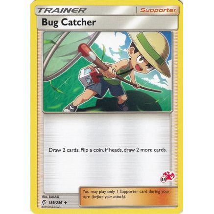Bug Catcher - 189/236 (#34 Charizard Stamped) - Battle Academy