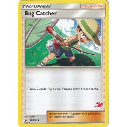 Bug Catcher - 189/236 (#47 Charizard Stamped) - Battle Academy