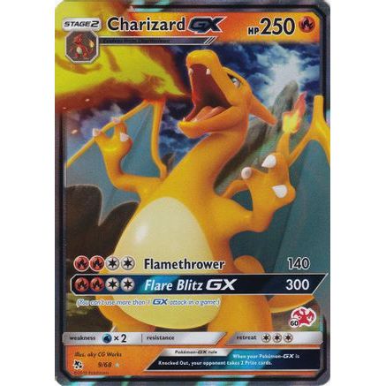 Charizard GX - 9/68 (#60 Charizard Stamped) 9 - Battle Academy Holofoil