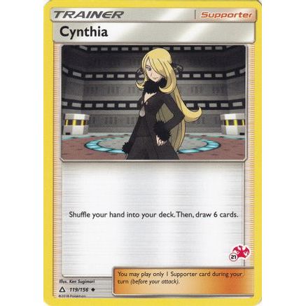 Cynthia - 119/156 (#21 Charizard Stamped) 119 - Battle Academy