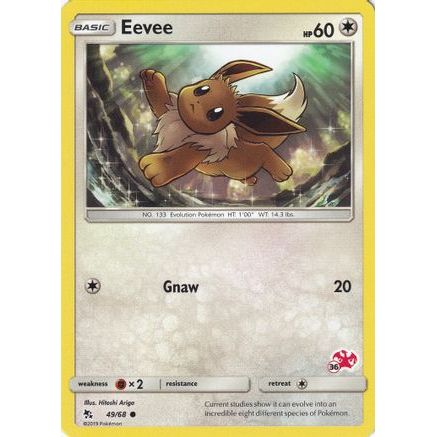 Eevee - 49/68 (#36 Charizard Stamped) 49 - Battle Academy