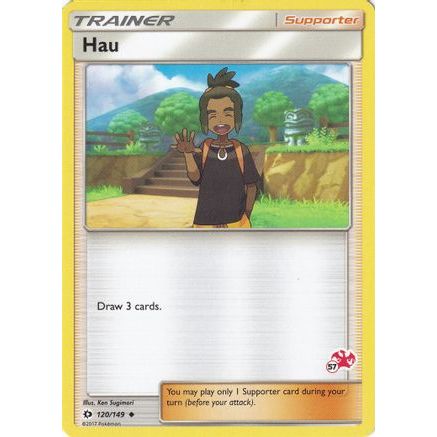 Hau - 120/149 (#57 Charizard Stamped) - Battle Academy