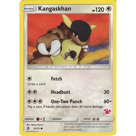 Kangaskhan - 55/70 (#4 Charizard Stamped) - Battle Academy