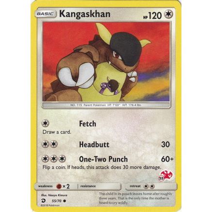 Kangaskhan - 55/70 (#53 Charizard Stamped) - Battle Academy