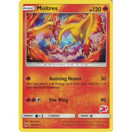 Moltres - 38/214 (#46 Charizard Stamped) 38 - Battle Academy