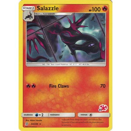 Salazzle - 34/236 (#23 Charizard Stamped) - Battle Academy