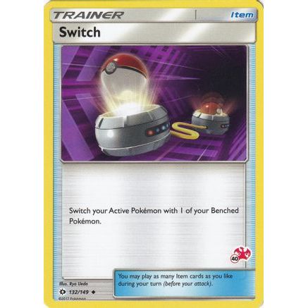 Switch - 132/149 (#40 Charizard Stamped) - Battle Academy