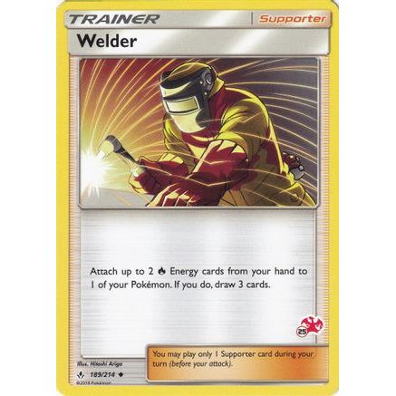 Welder - 189/214 (#25 Charizard Stamped) - Battle Academy