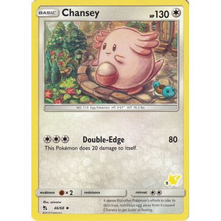 Chansey - 46/68 (#5 Pikachu Stamped) - Battle Academy