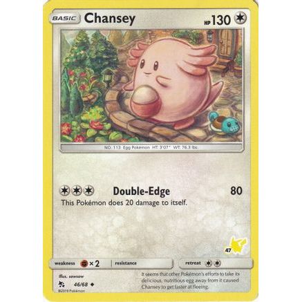 Chansey - 46/68 (#47 Pikachu Stamped) - Battle Academy