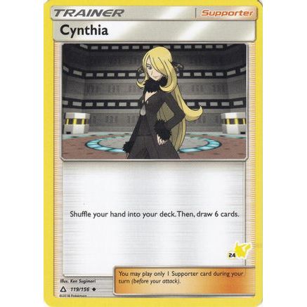 Cynthia - 119/156 (#24 Pikachu Stamped) - Battle Academy