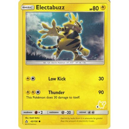 Electabuzz - 43/156 (#6 Pikachu Stamped) 43 - Battle Academy