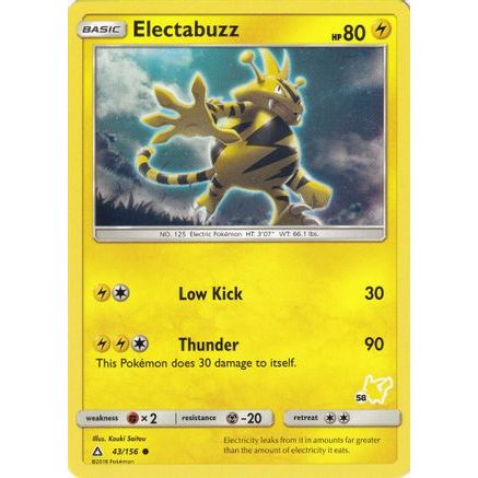 Electabuzz - 43/156 (#58 Pikachu Stamped) 43 - Battle Academy