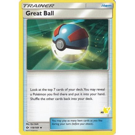 Great Ball - 119/149 (#49 Pikachu Stamped) - Battle Academy