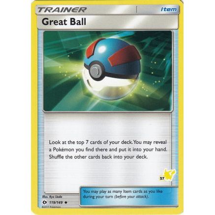 Great Ball - 119/149 (#57 Pikachu Stamped) - Battle Academy